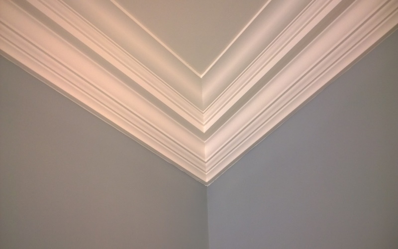 Modern coving corner finish in Dundee