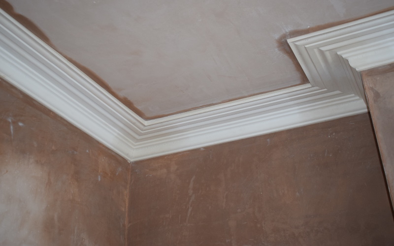 Decorative coving corner finish in Dundee